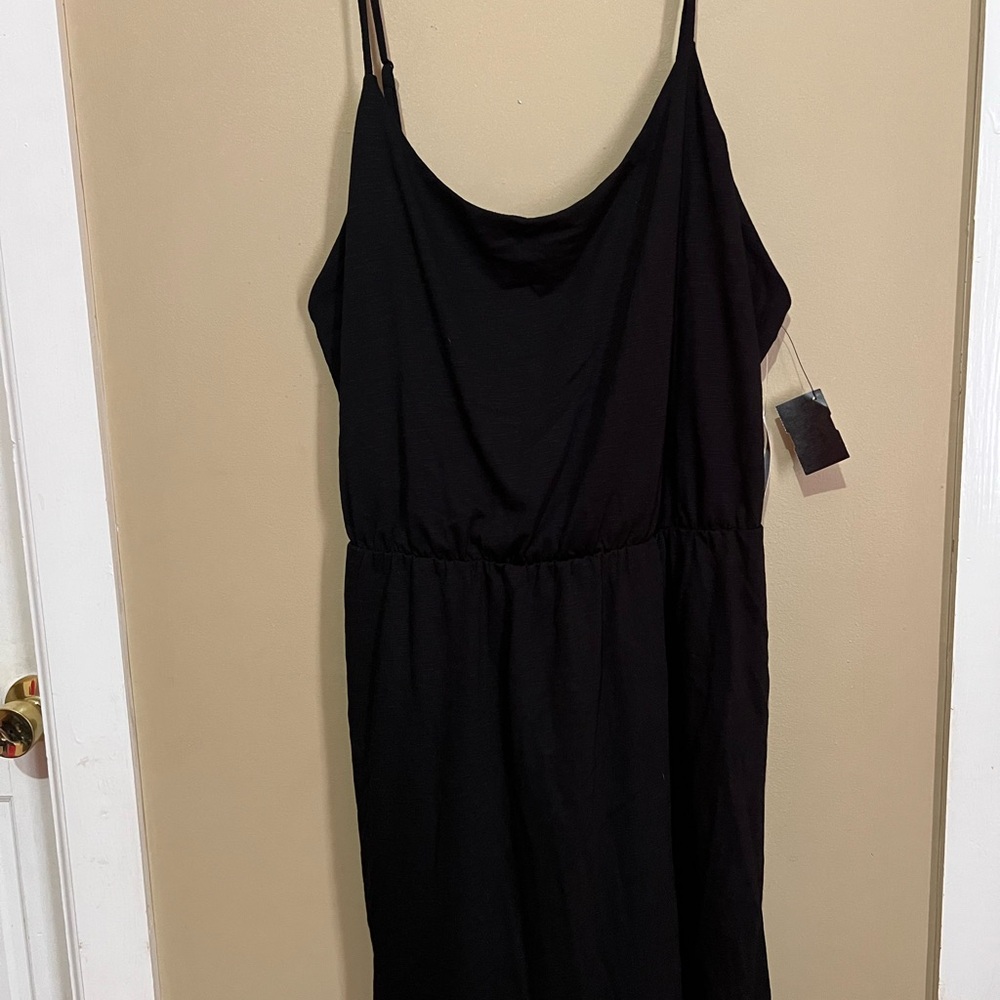 Old Navy Black Spaghetti Strap Sundress